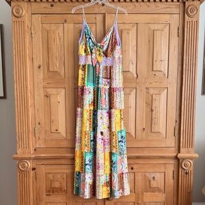 Colorful Patchwork Maxi Dress
